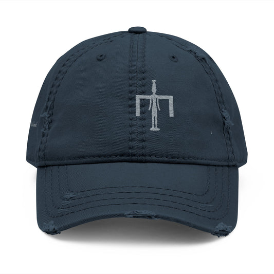 The Silver Sigil Distressed Cap (Embroidery)