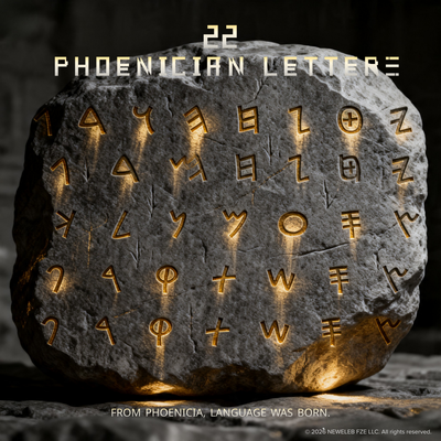 22 Phoenician Letters · NEWE Digital Artwork